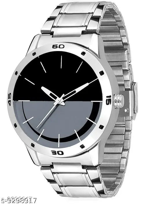 Silver Stainless Steel Men Analog Watch